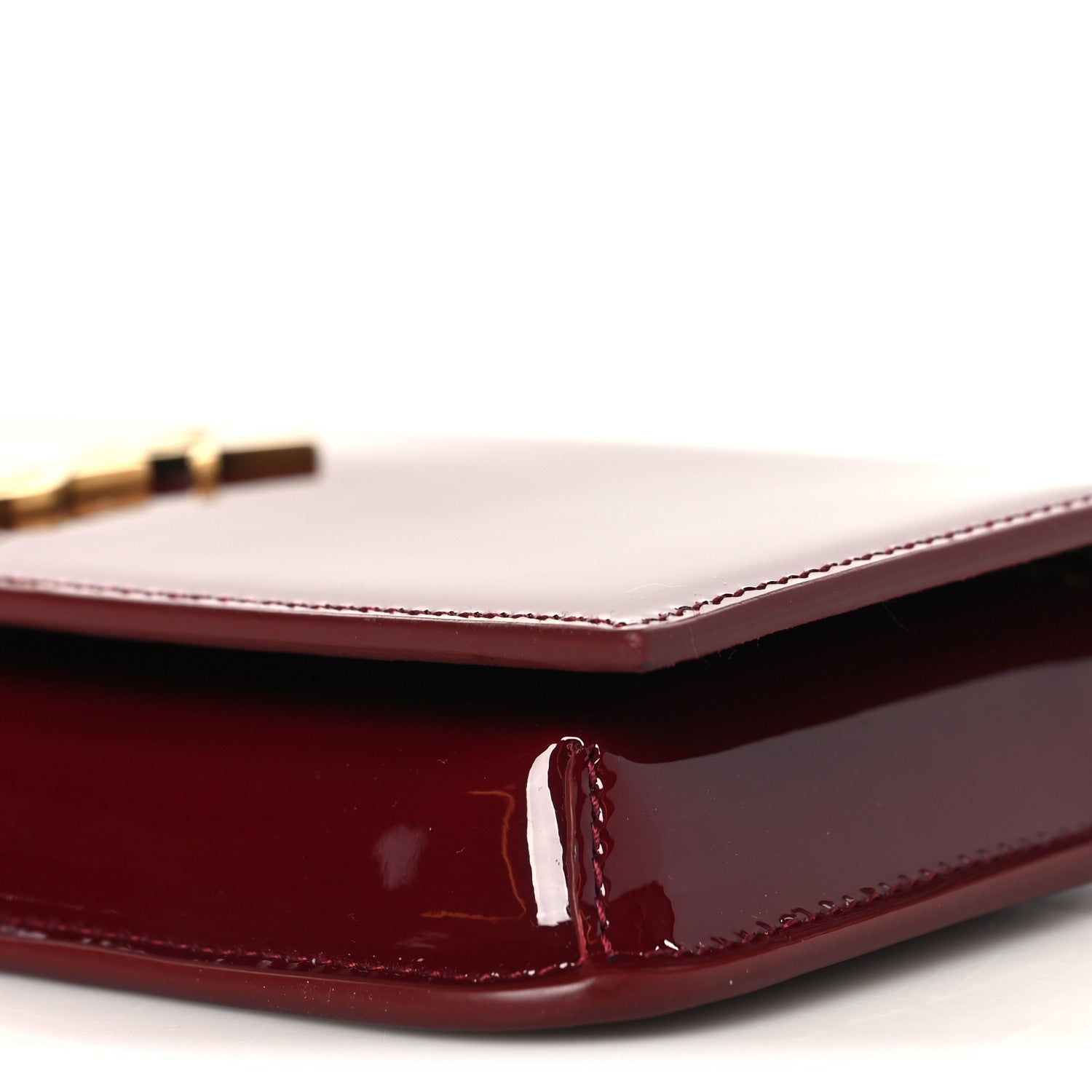 Patent Monogram Phone Holder Crossbody Chataigne