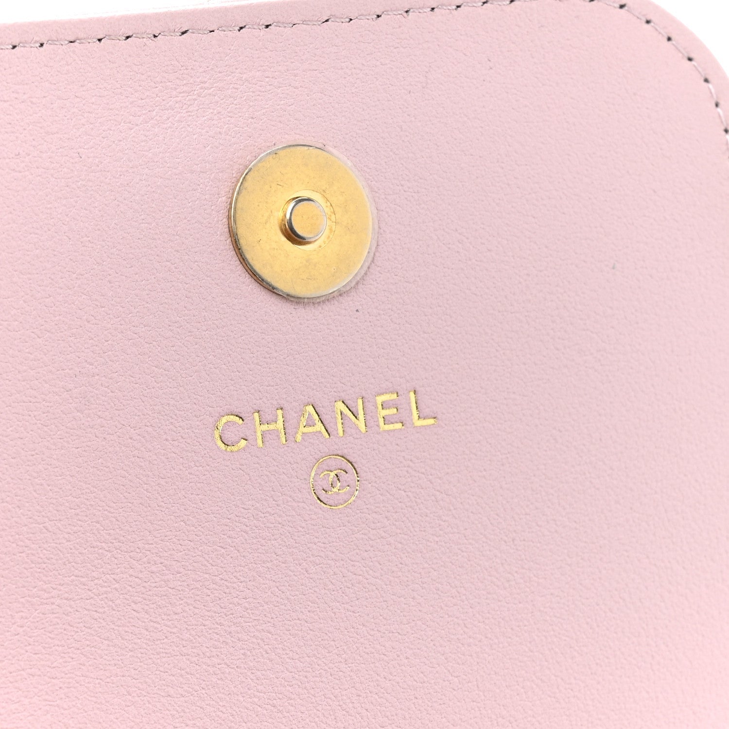 Lambskin Quilted Pearl Phone Holder With Chain Pink
