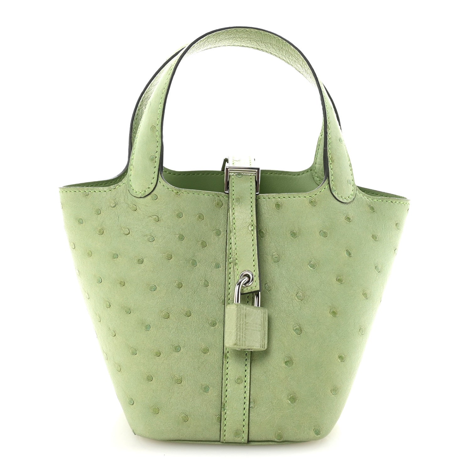 Ostrich Micro Picotin Lock Vert Criquet