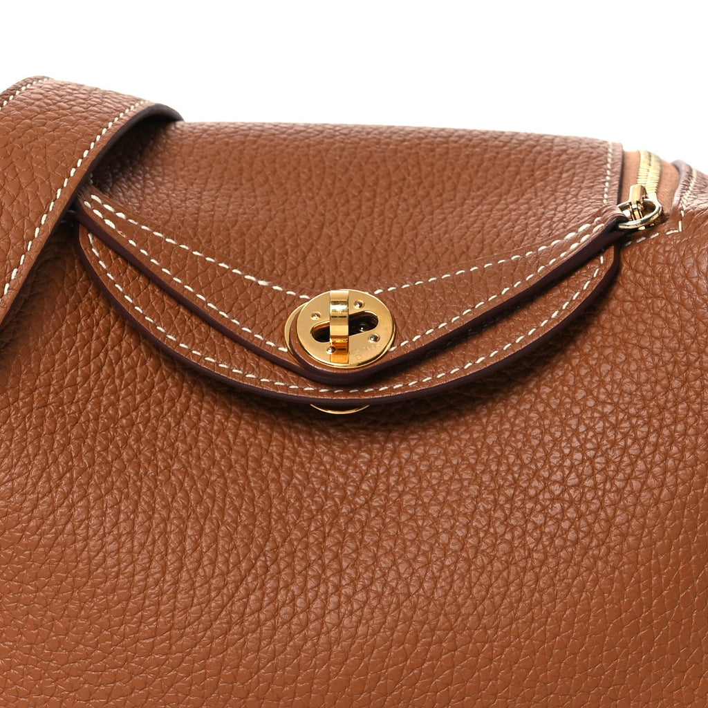 Taurillon Clemence Mini Lindy 20 Gold