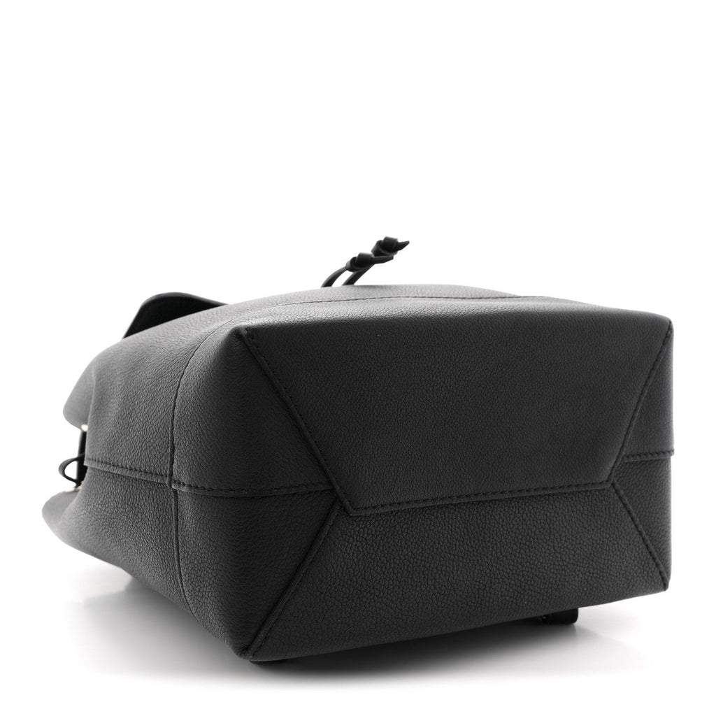 Calfskin Lockme Backpack Black