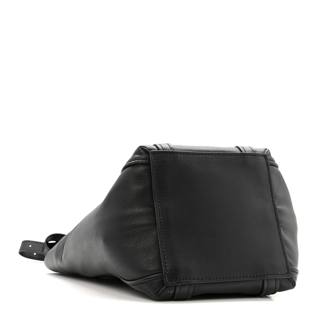 Calfskin XS Laundry Cabas Tote Black