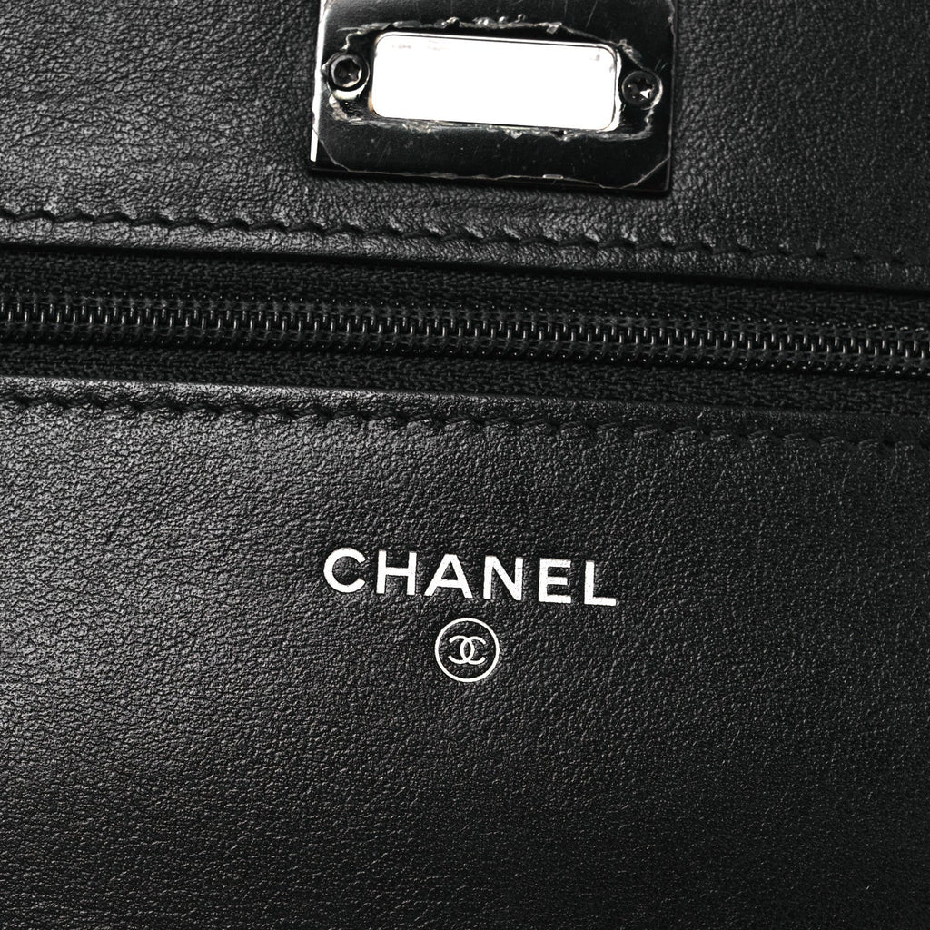 Aged Calfskin Quilted Reissue Wallet On Chain WOC So Black