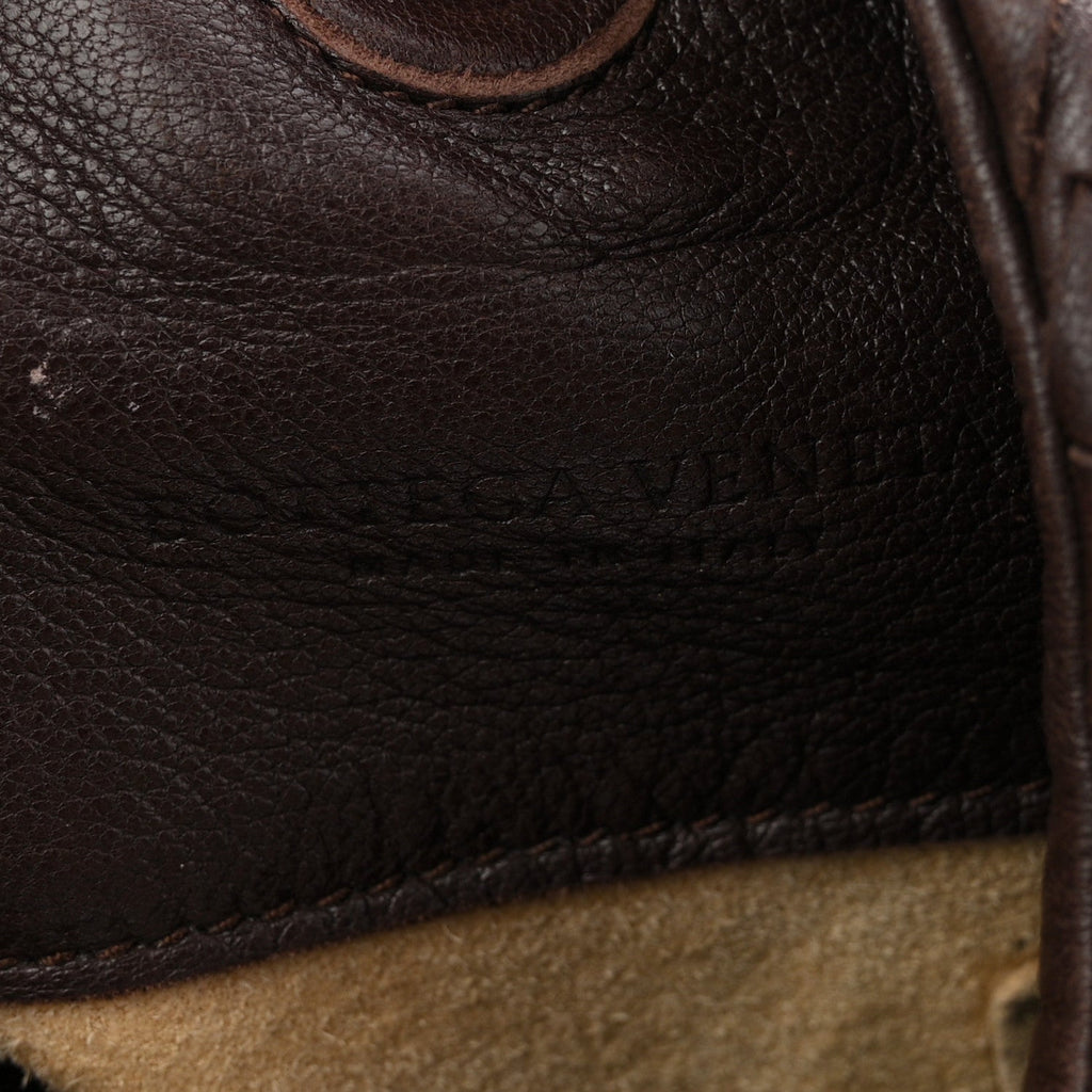 Nappa Intrecciato Medium Campana Hobo Ebano