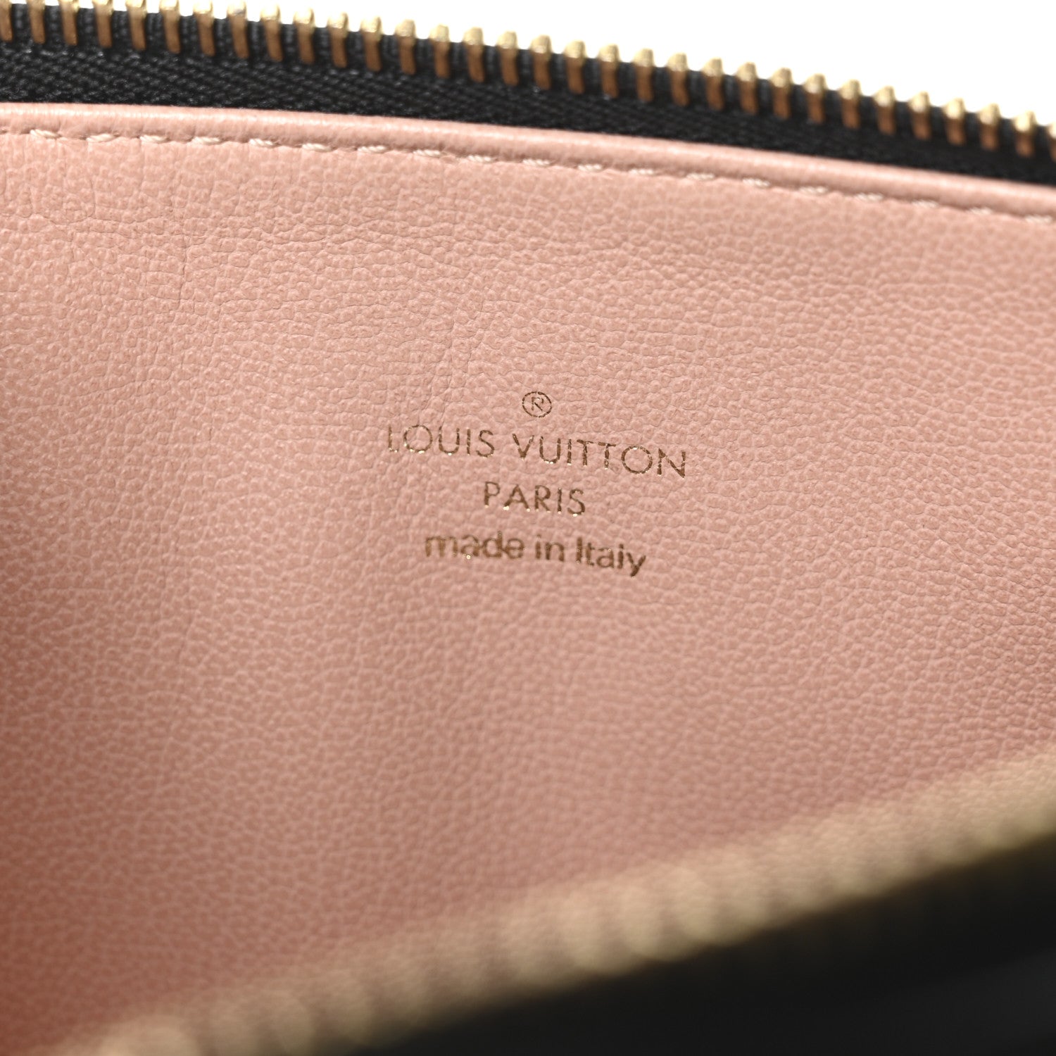 Lambskin Embossed Monogram Coussin PM Black