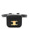 Shiny Calfskin Mini Claude Belt Bag 75 30 Black