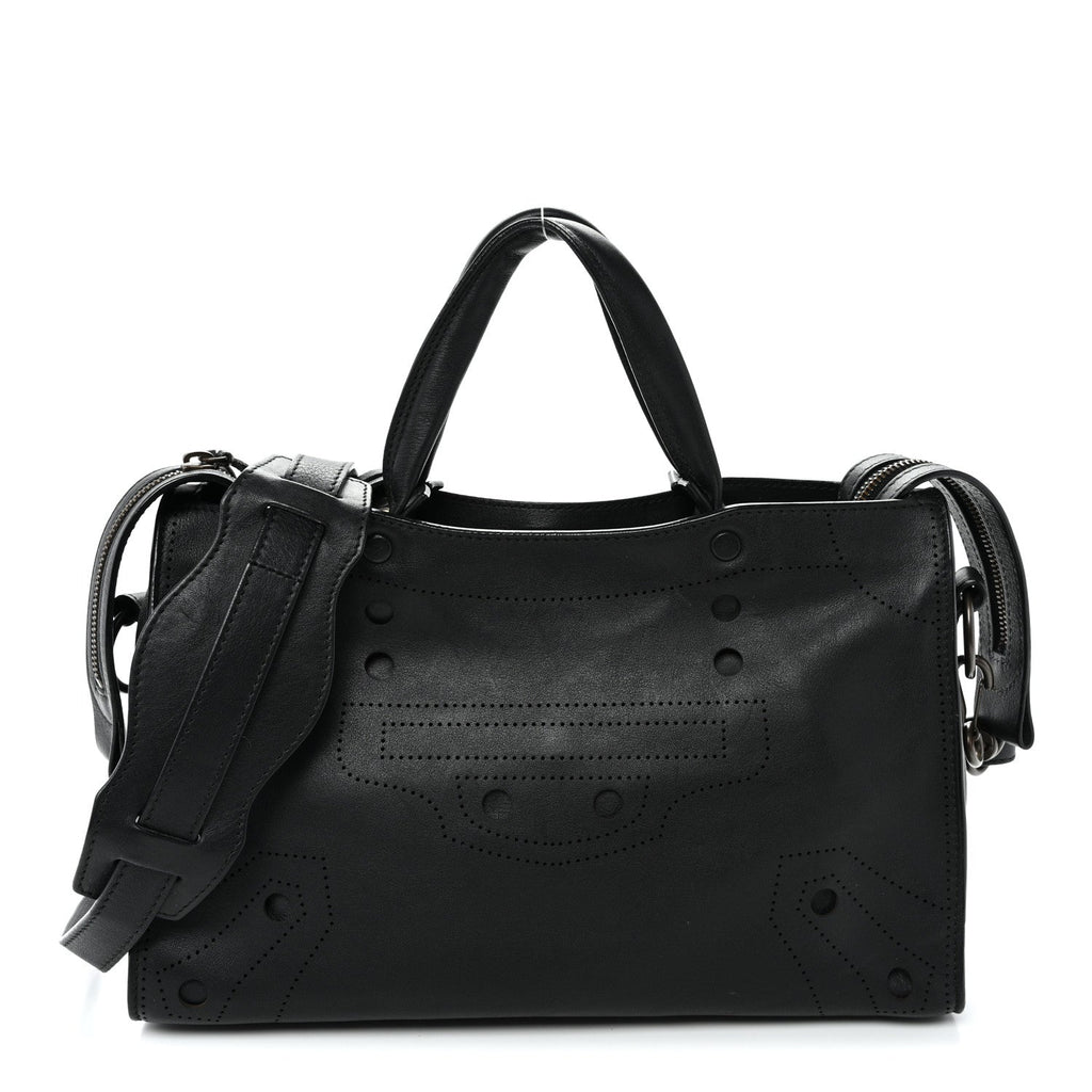 Veau Soyeux Perforated Blackout Hardware S City Black