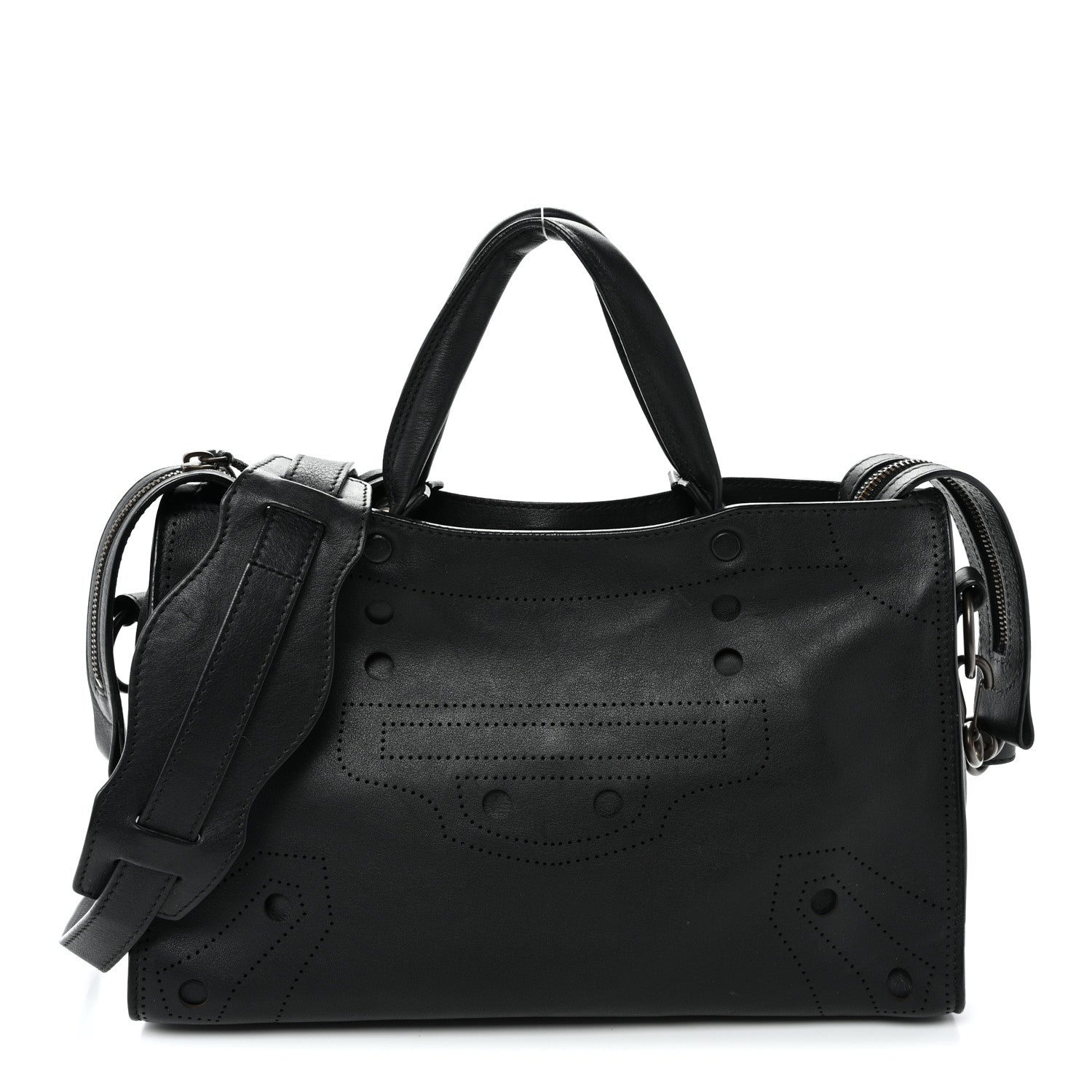 Veau Soyeux Perforated Blackout Hardware S City Black