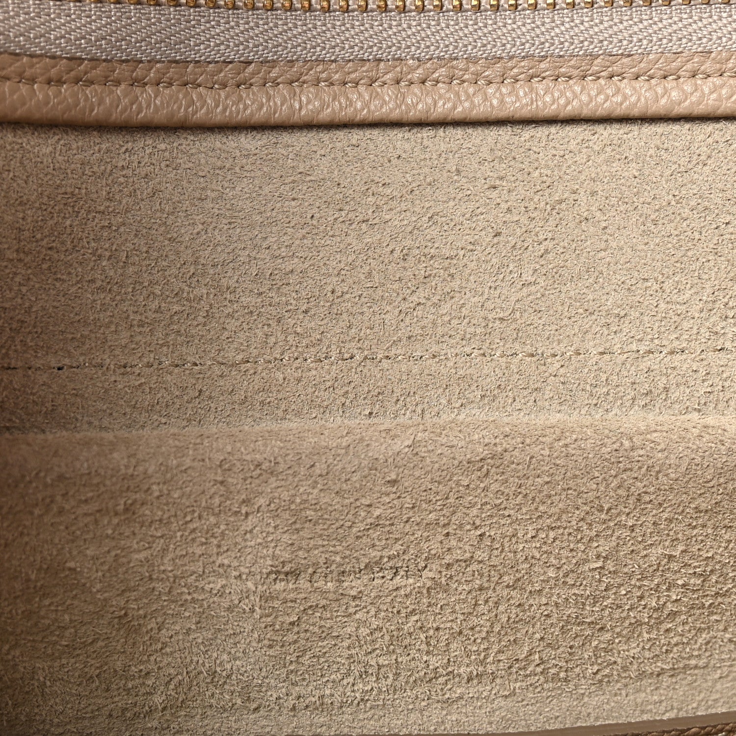 Grained Calfskin Micro Belt Bag Light Taupe