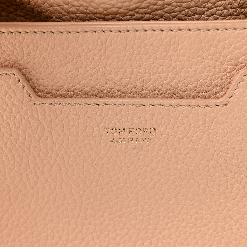 Pebbled Calfskin Jennifer Mini Crossbody Bag Blush Nude