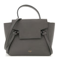 Grained Calfskin Nano Belt Bag Grey