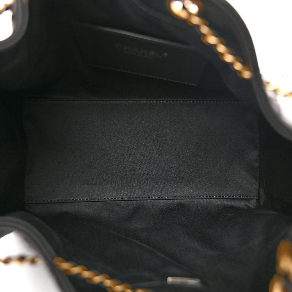 Caviar Quilted Small Chanel 25 Handbag Black