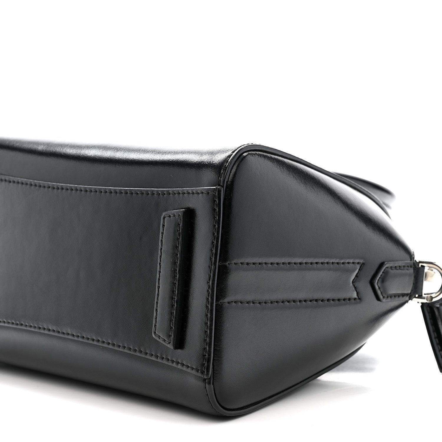 Shiny Lord Calfskin Mini Antigona Black