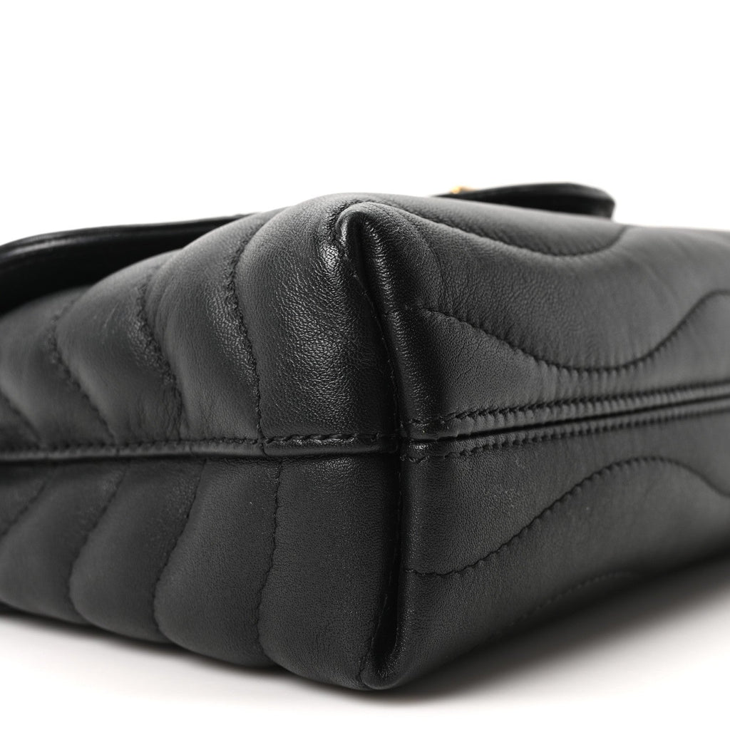 Calfskin LV New Wave Chain Bag Black