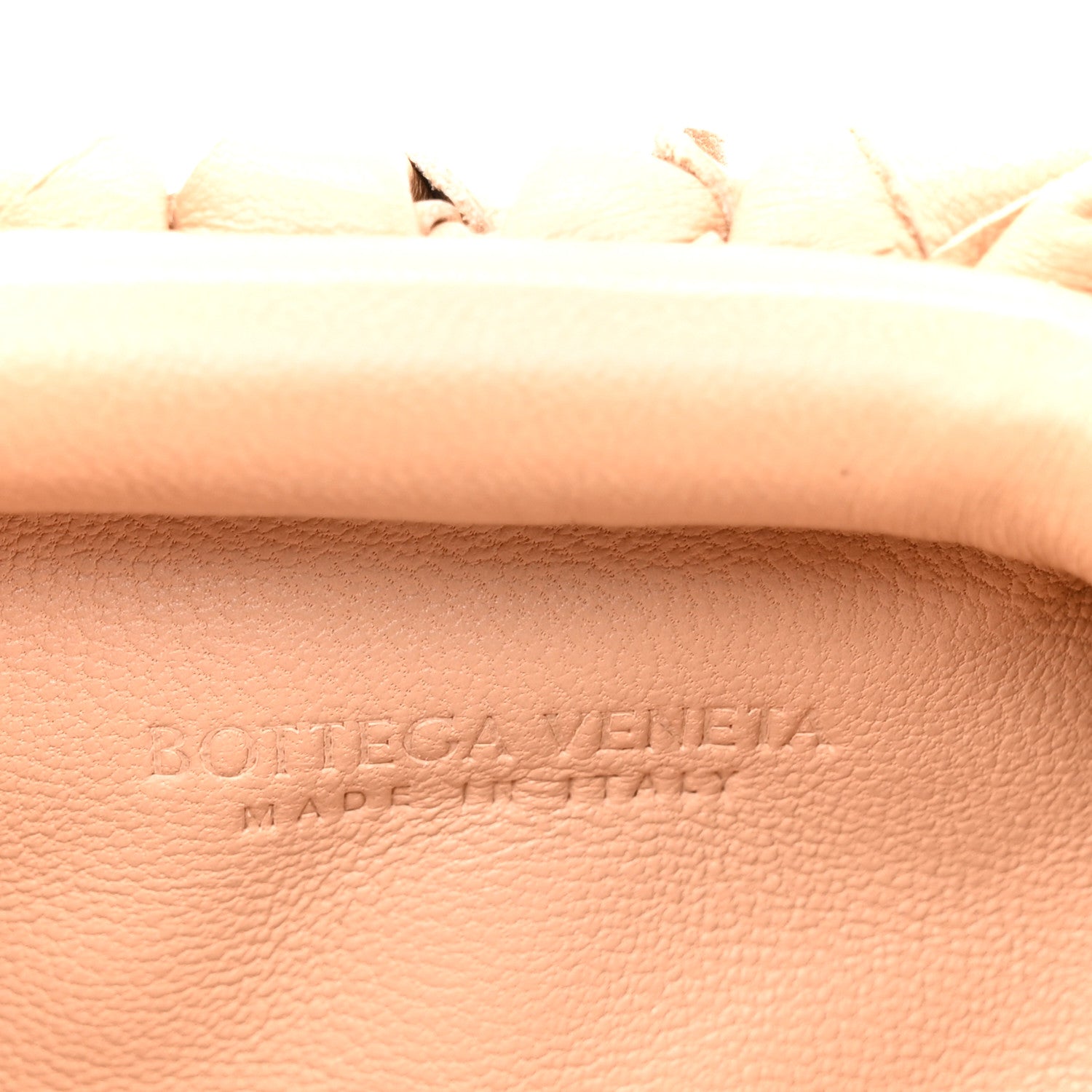 Nappa Intrecciato Coin Purse Almond