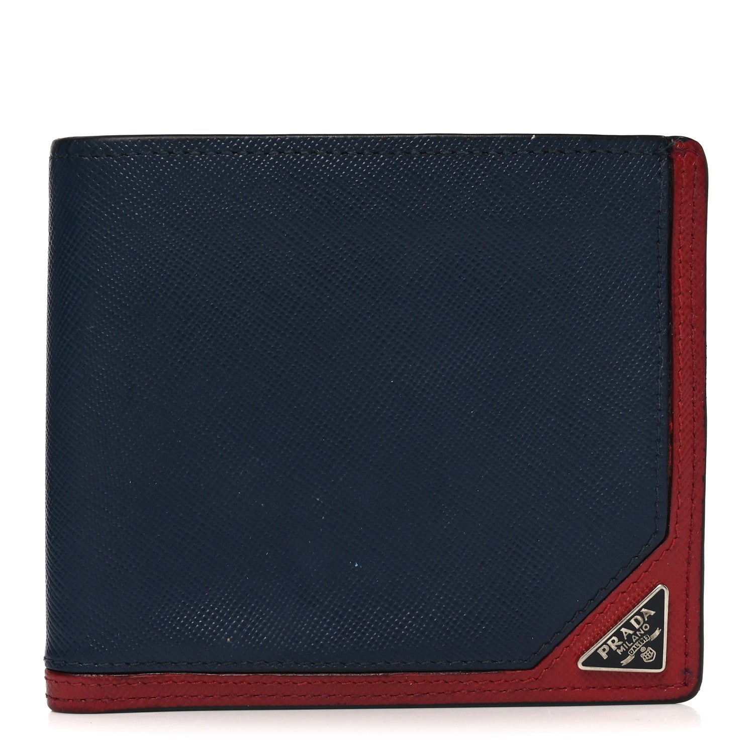 Saffiano Bi-Fold Wallet Baltico Fuoco