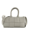 Nappa Maxi Intreccio Mini Arco East West Tote Agate Grey