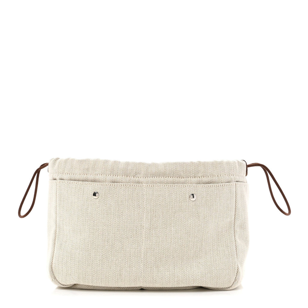 Canvas Barenia Fourbi 25 MM Pouch Naturel Fauve
