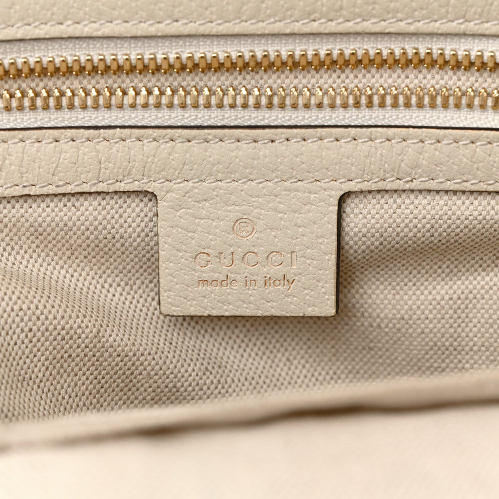 GG Supreme Monogram Flora Web Small Ophidia Day Backpack White