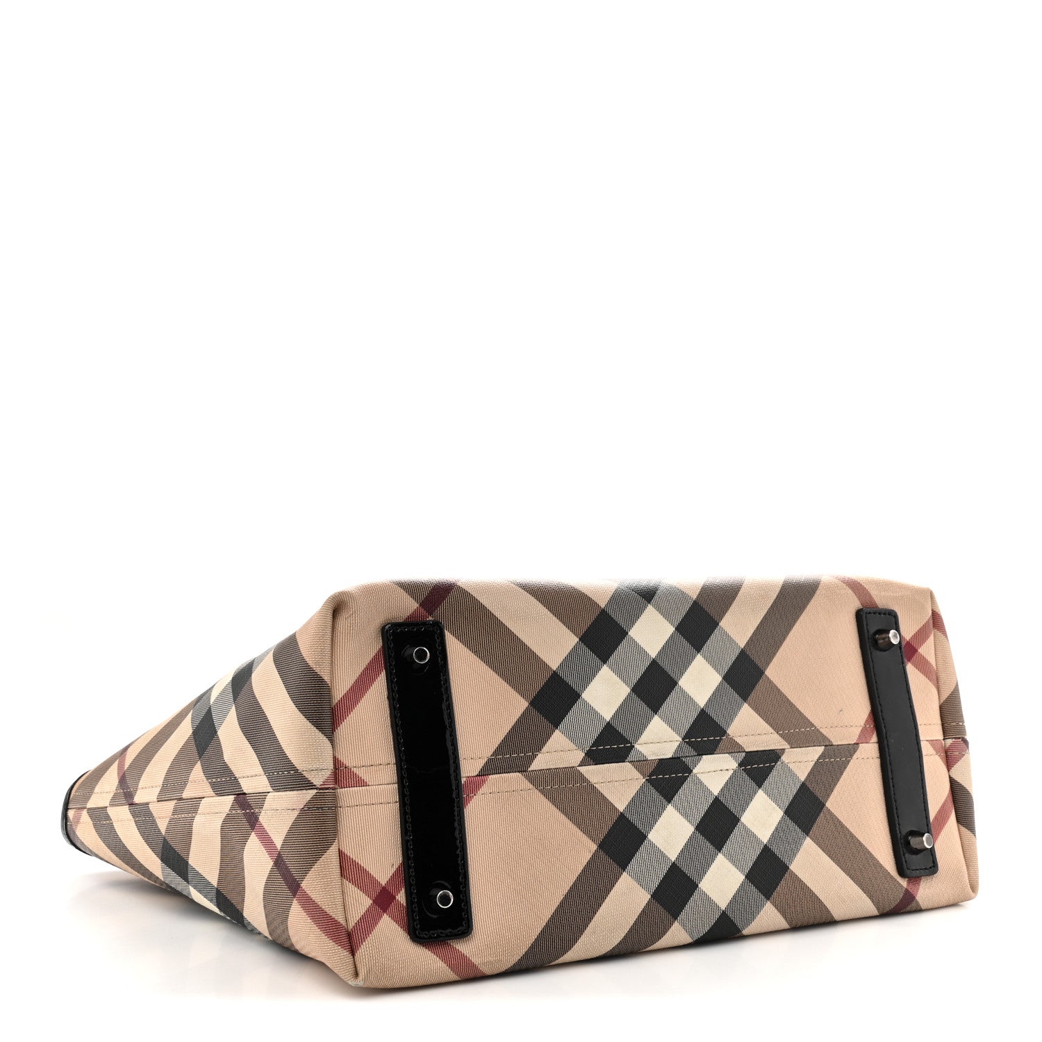 Supernova Check Small Nickie Tote Black