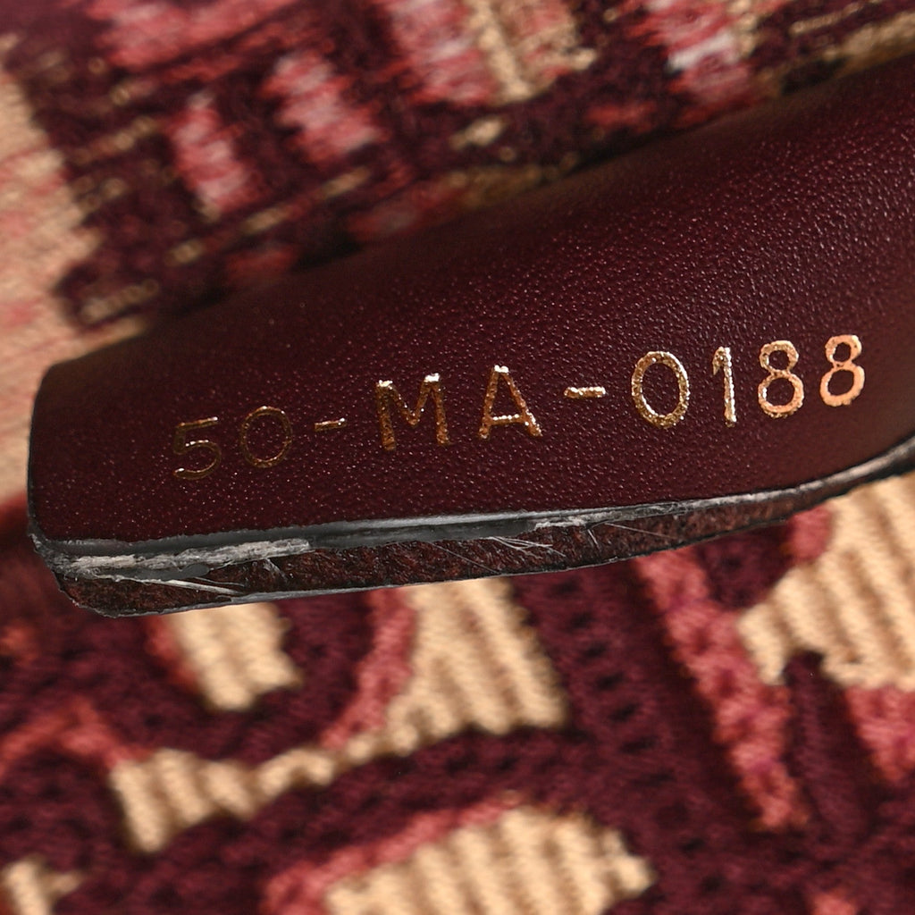 Oblique Large Book Tote Burgundy Multicolor