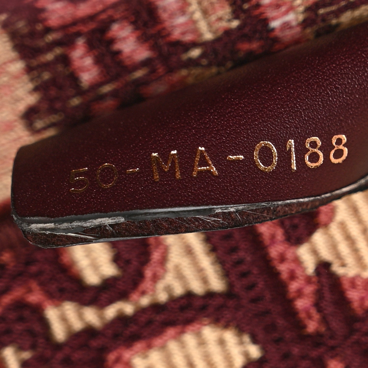 Oblique Large Book Tote Burgundy Multicolor