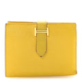 Chevre Mysore Bearn Compact Wallet Cumin