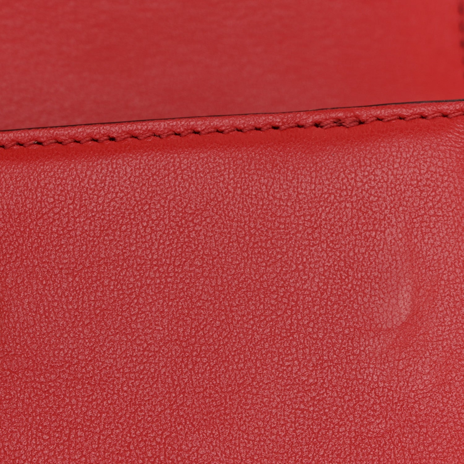 Calfskin Small Supervee Crossbody Bag Rouge Pur