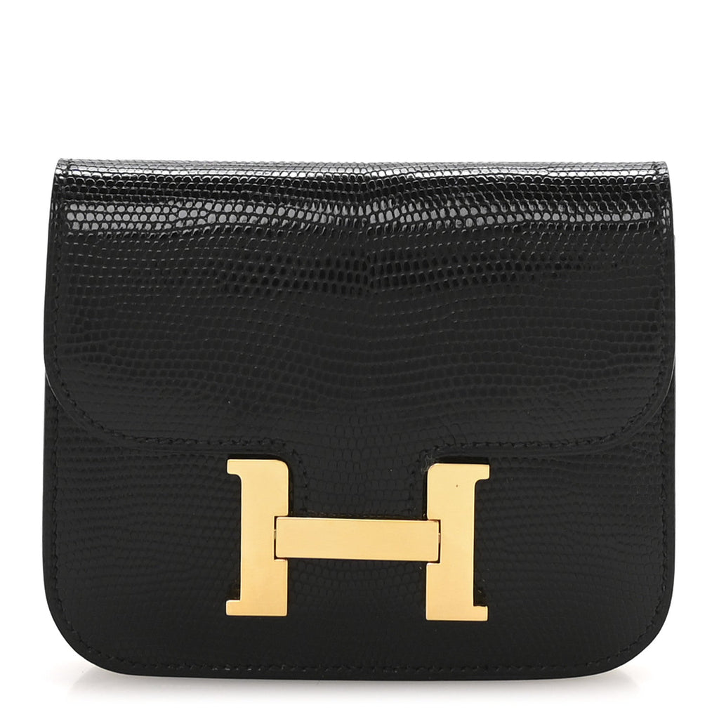 Lizard Constance Slim Wallet Black