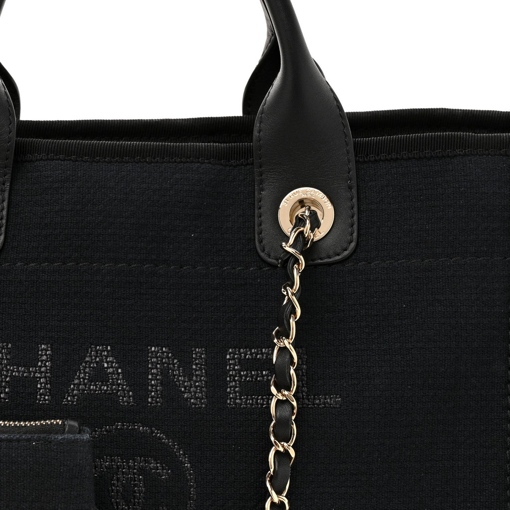 Mixed Fibers Small Deauville Tote Black