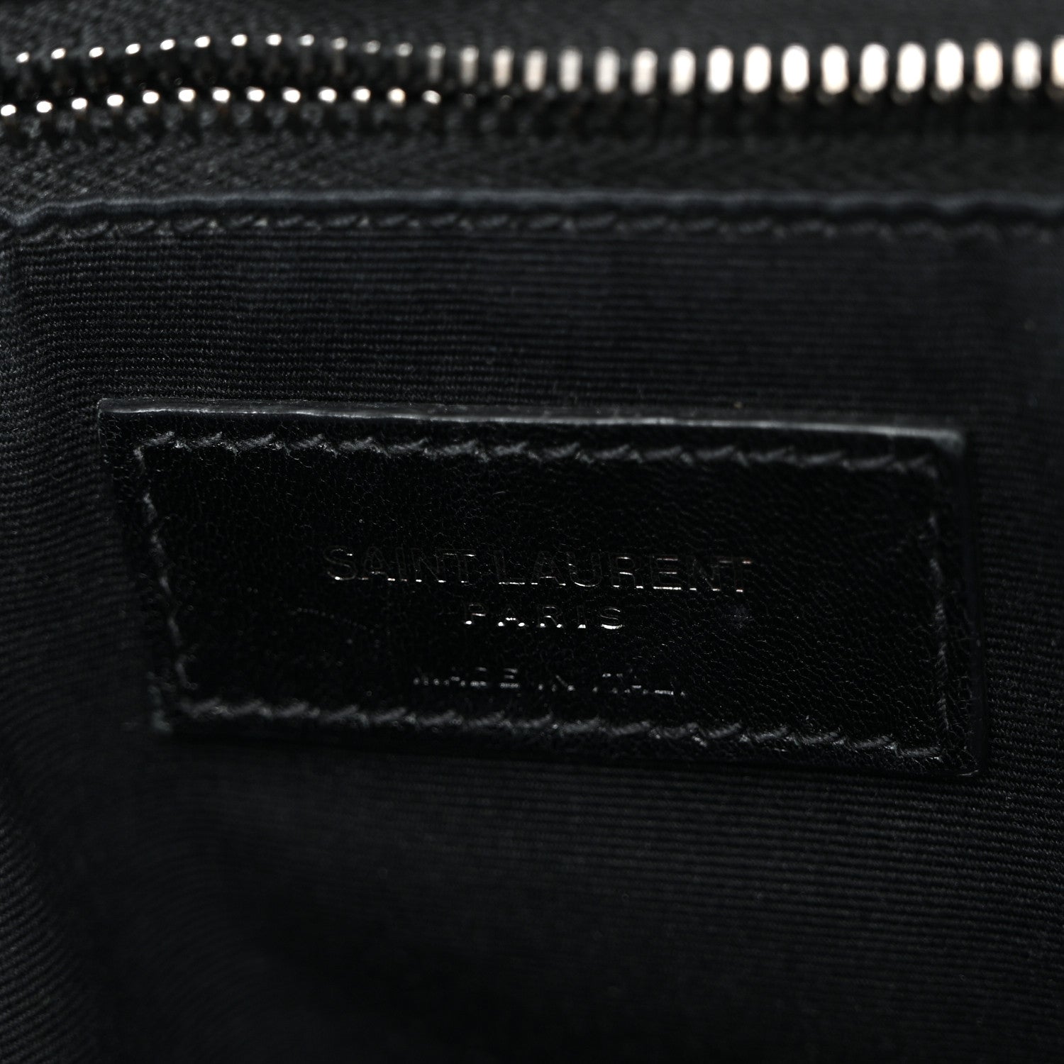 Crinkled Calfskin Matelasse Monogram Medium Niki Chain Satchel Black