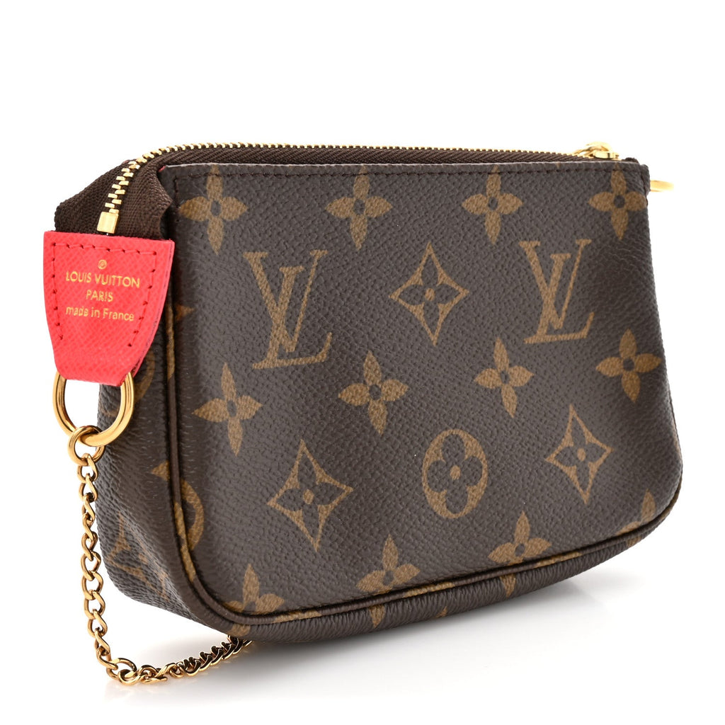 Monogram 2021 Christmas Animation London Mini Pochette Accessories Red