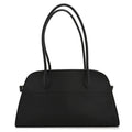 Matte Grained Calfskin Margaux Shoulder 12 Black