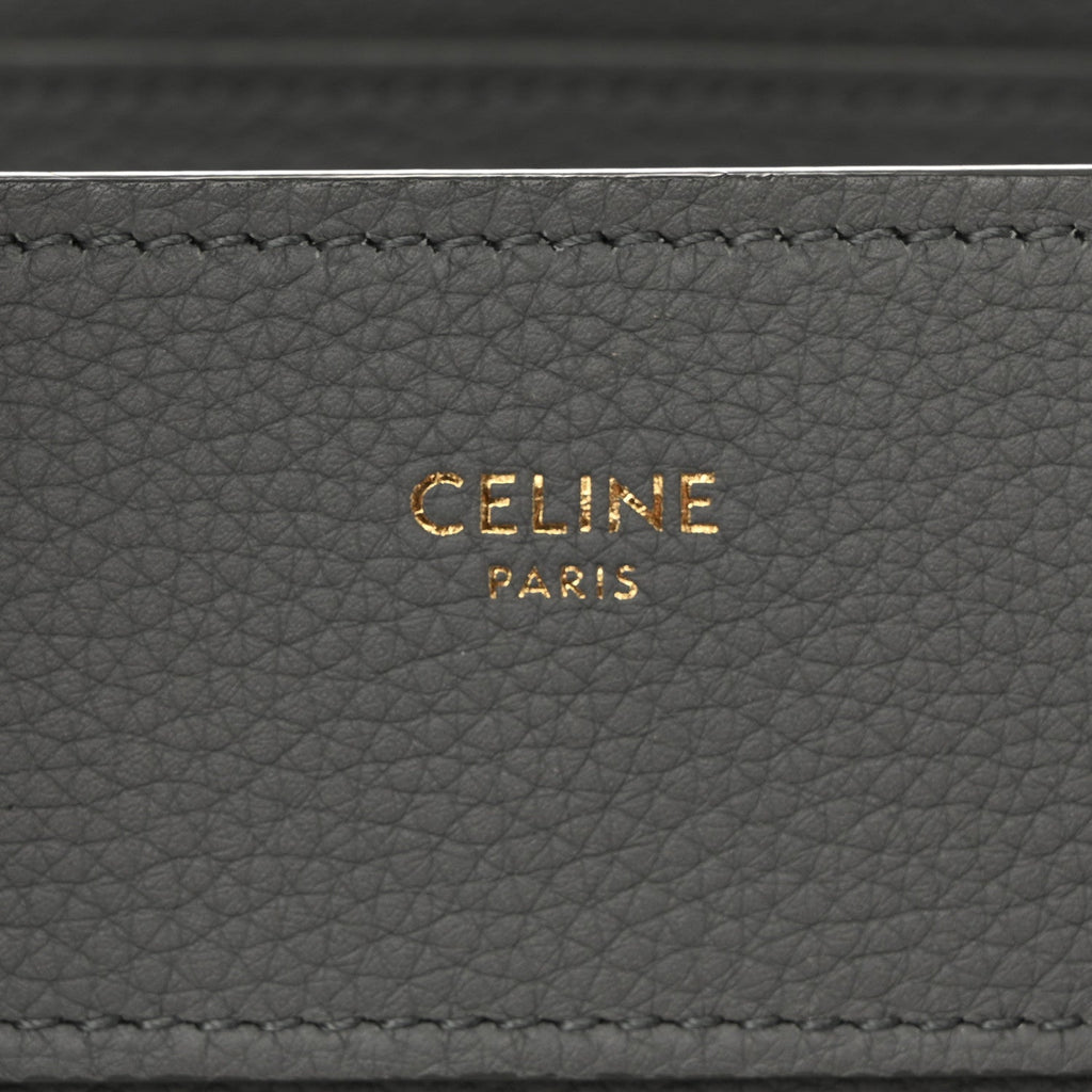 Baby Drummed Calfskin Micro Luggage Kohl