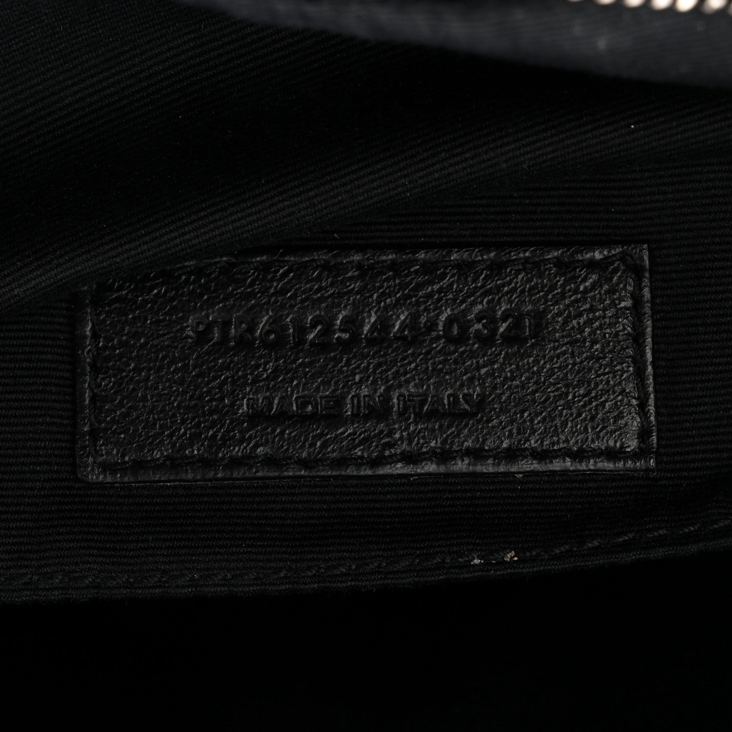 Calfskin Matelasse Monogram Lou Camera Bag Black