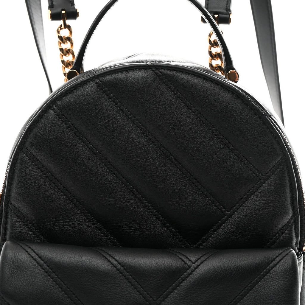 Calfskin Matelasse Serpenti Cabochon Backpack Black