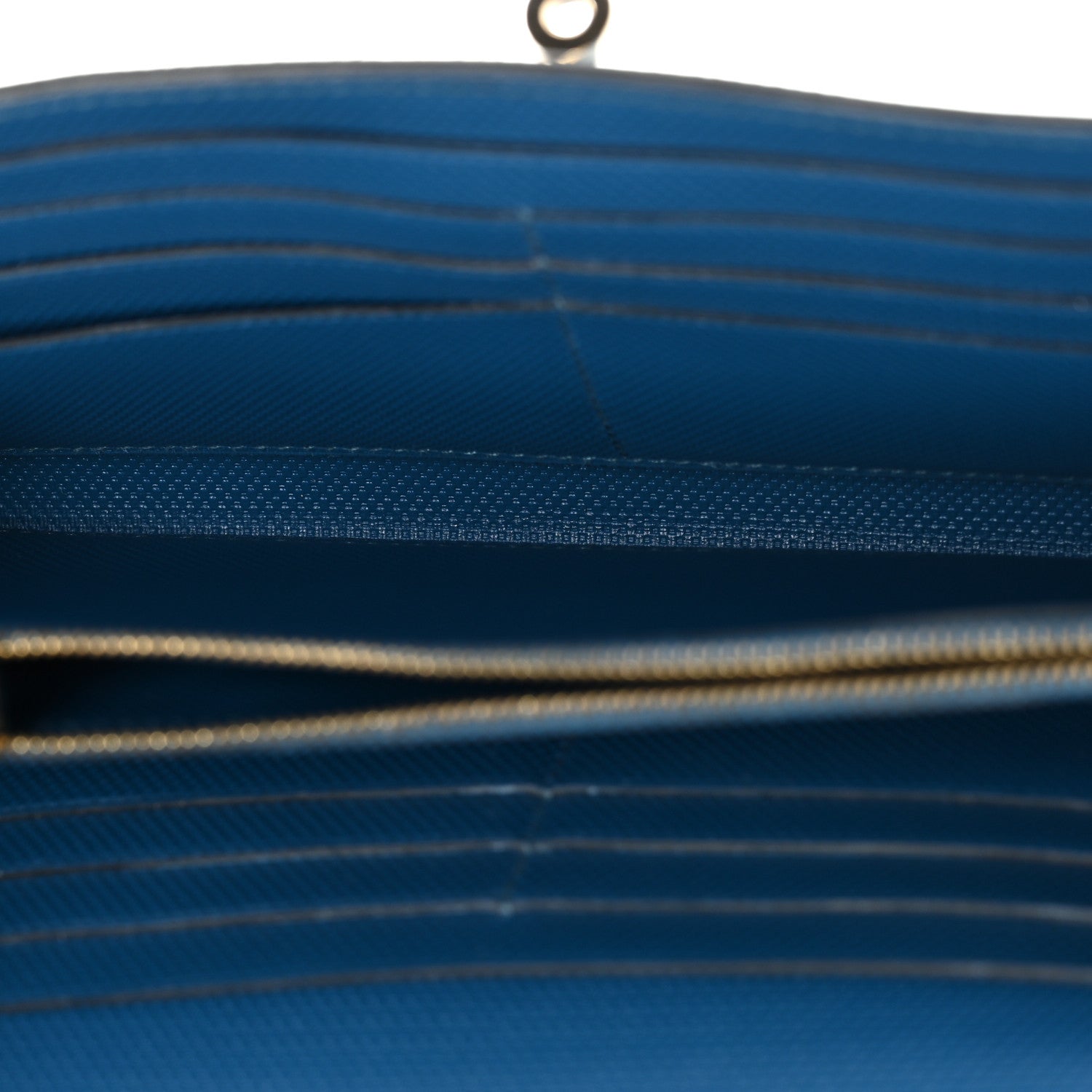 Grain d'H Kelly Longue Wallet Bleu De Galice