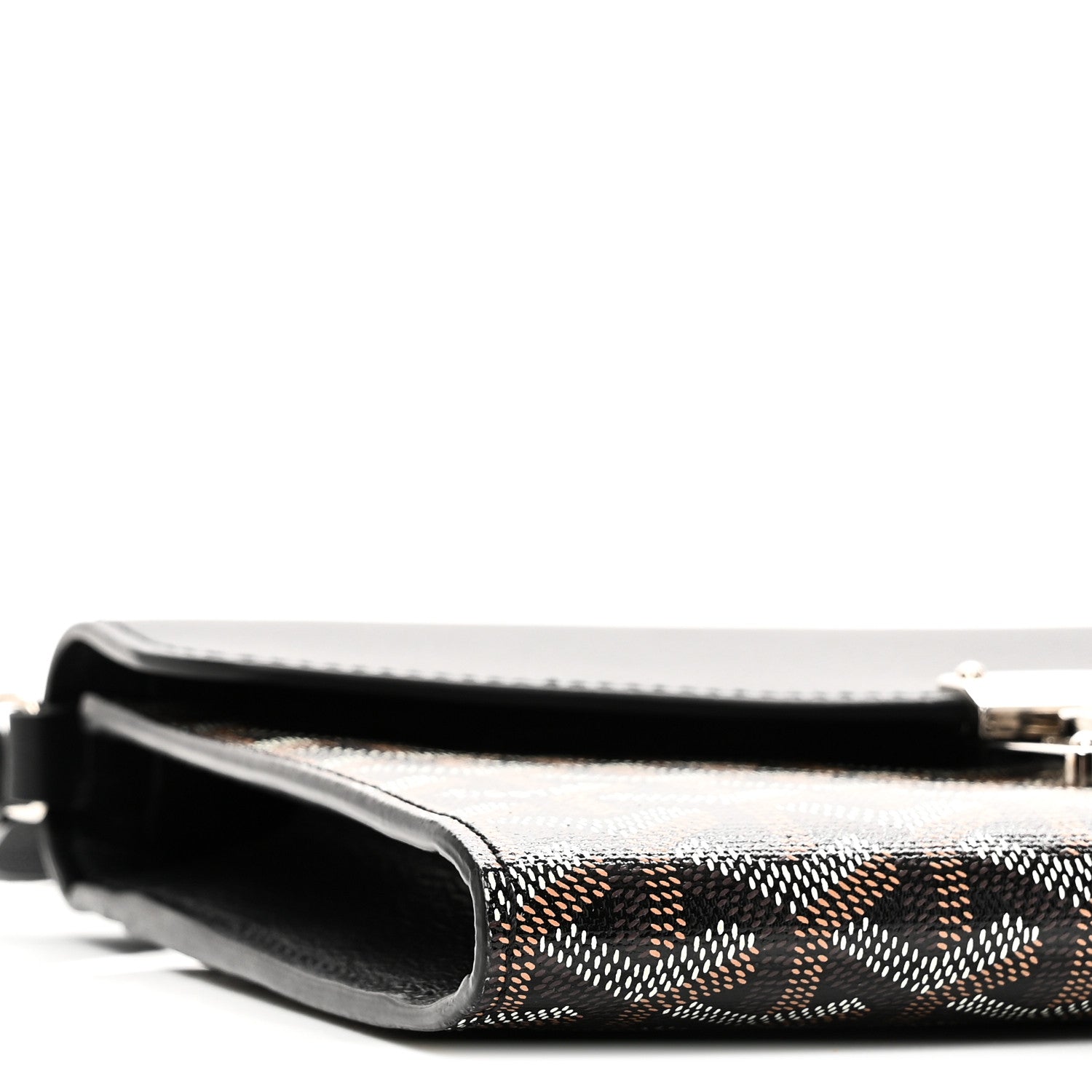Goyardine Calfskin Chypre Wallet Pouch Black