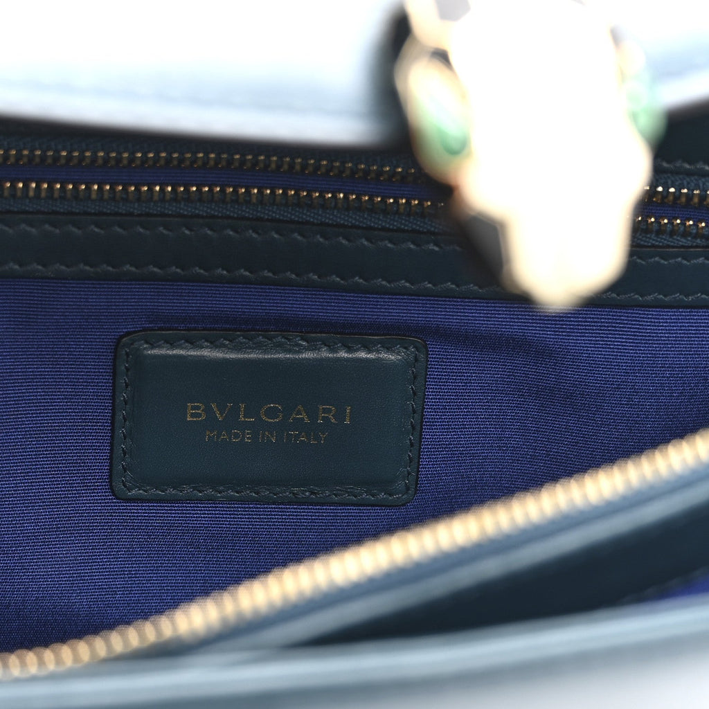Calfskin Serpenti Forever Shoulder Bag Emerald Green