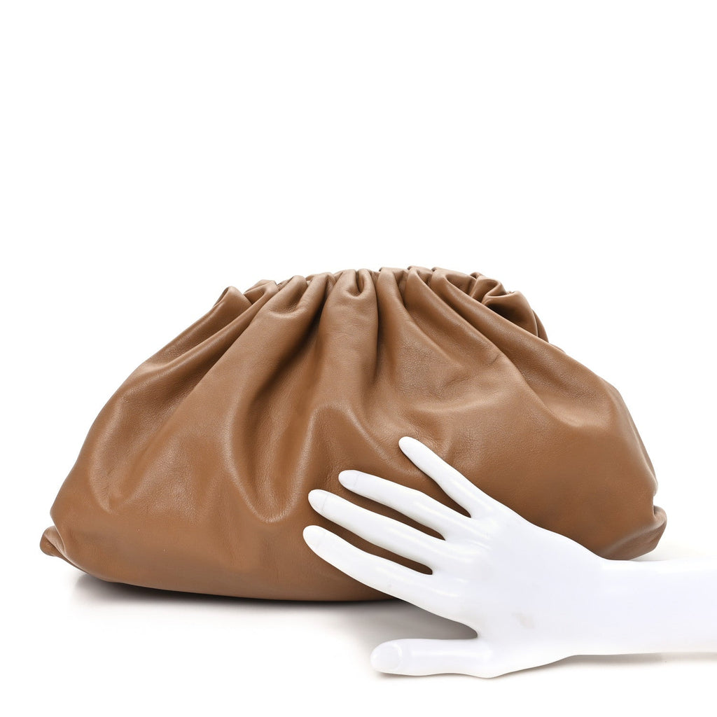 Smooth Butter Calf The Pouch Oversized Clutch Teak
