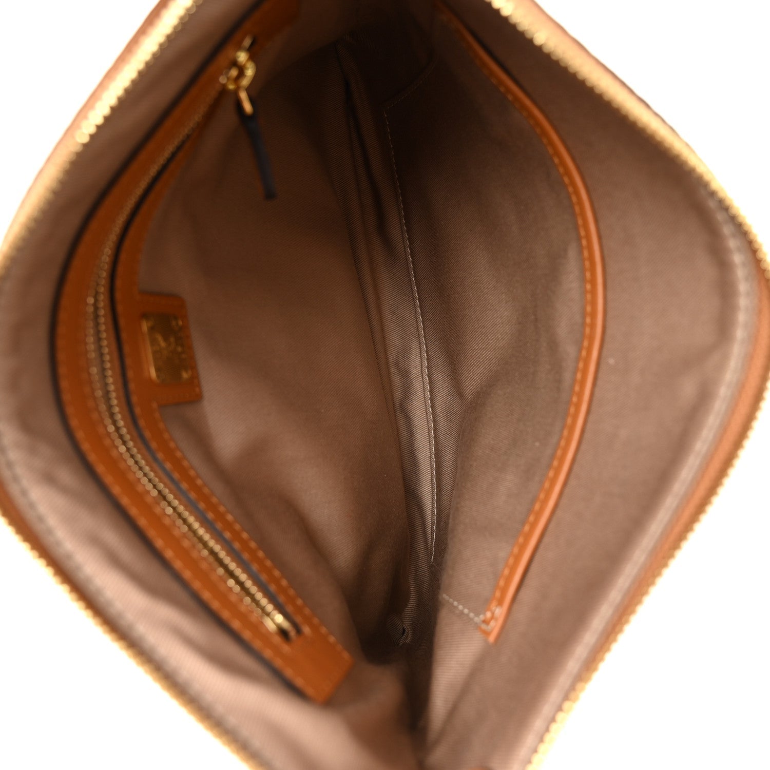 Visetos Medium Crossbody Pouch Cognac