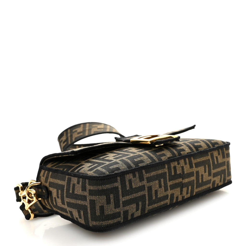 Fabric Jacquard FF 1974 Medium Baguette Tobacco Moro Black