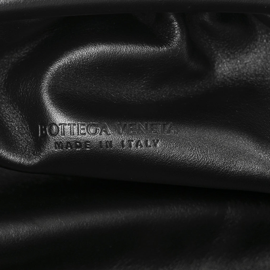 Smooth Butter Calf The Pouch Oversized Clutch Black