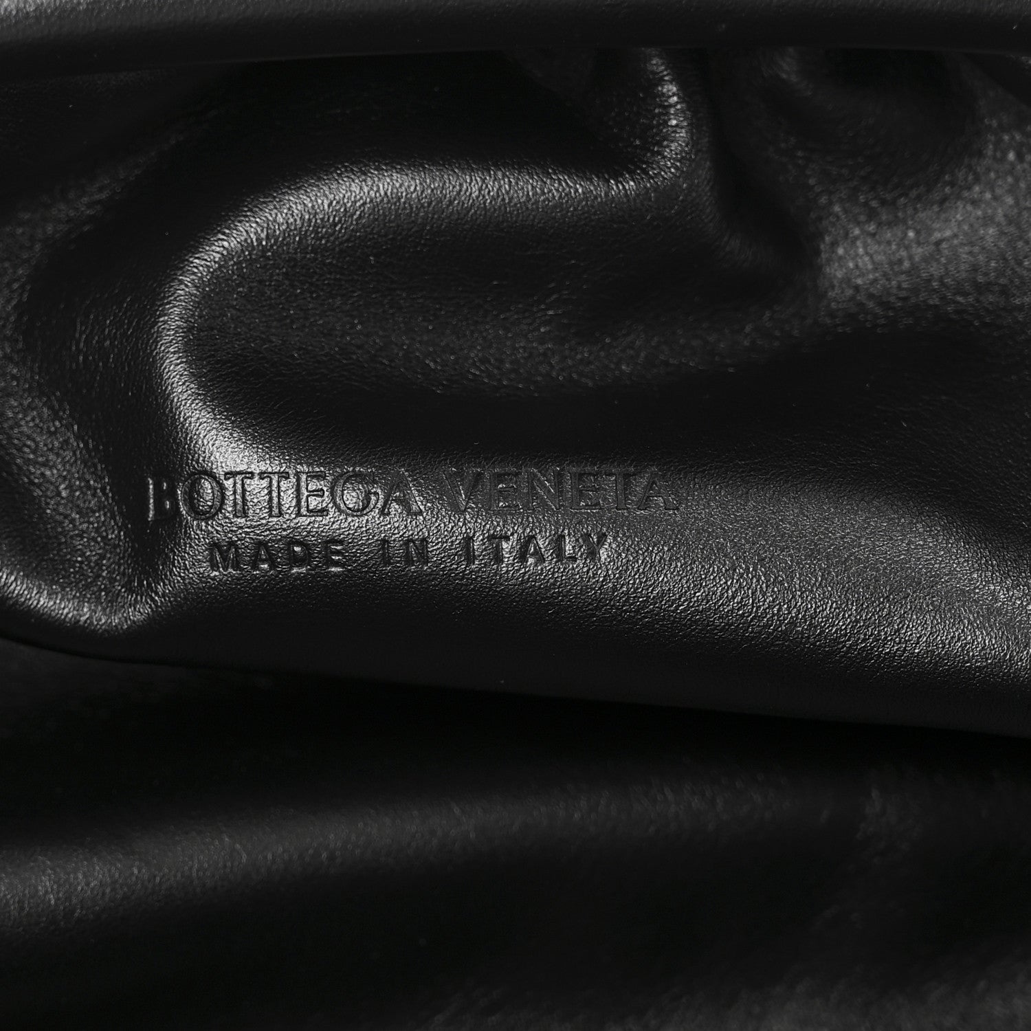 Smooth Butter Calf The Pouch Oversized Clutch Black