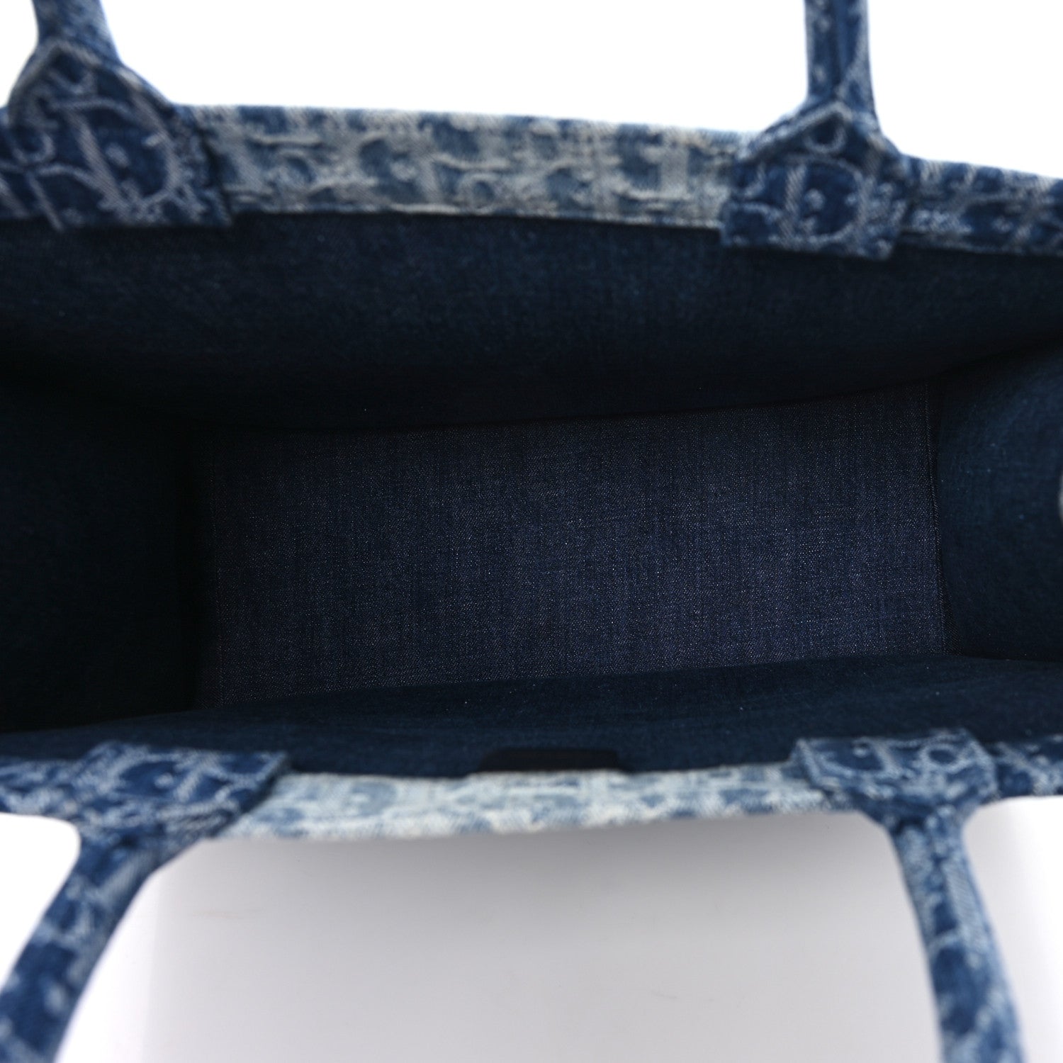 Oblique Denim Large Book Tote Blue