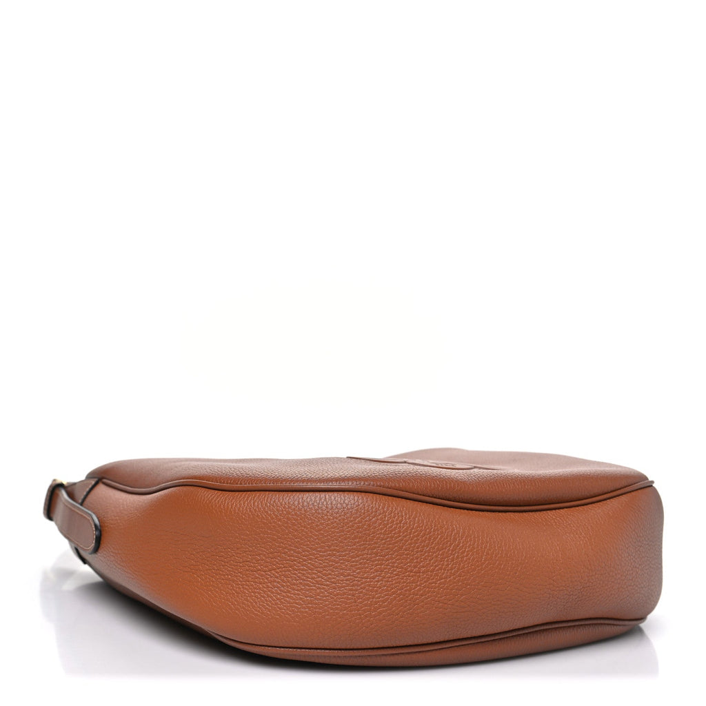 Supple Calfskin Medium Triomphe Heloise Shoulder Bag Tan