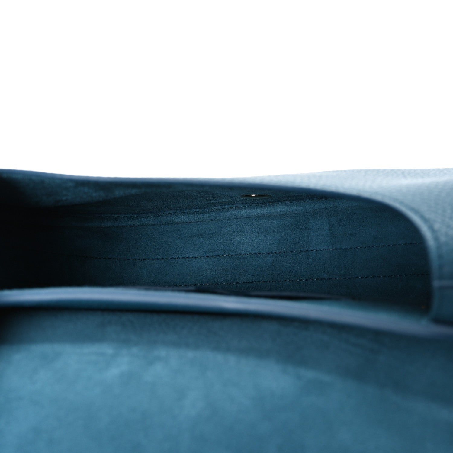 Grained Calfskin Medium Bobby Flap Steel Blue