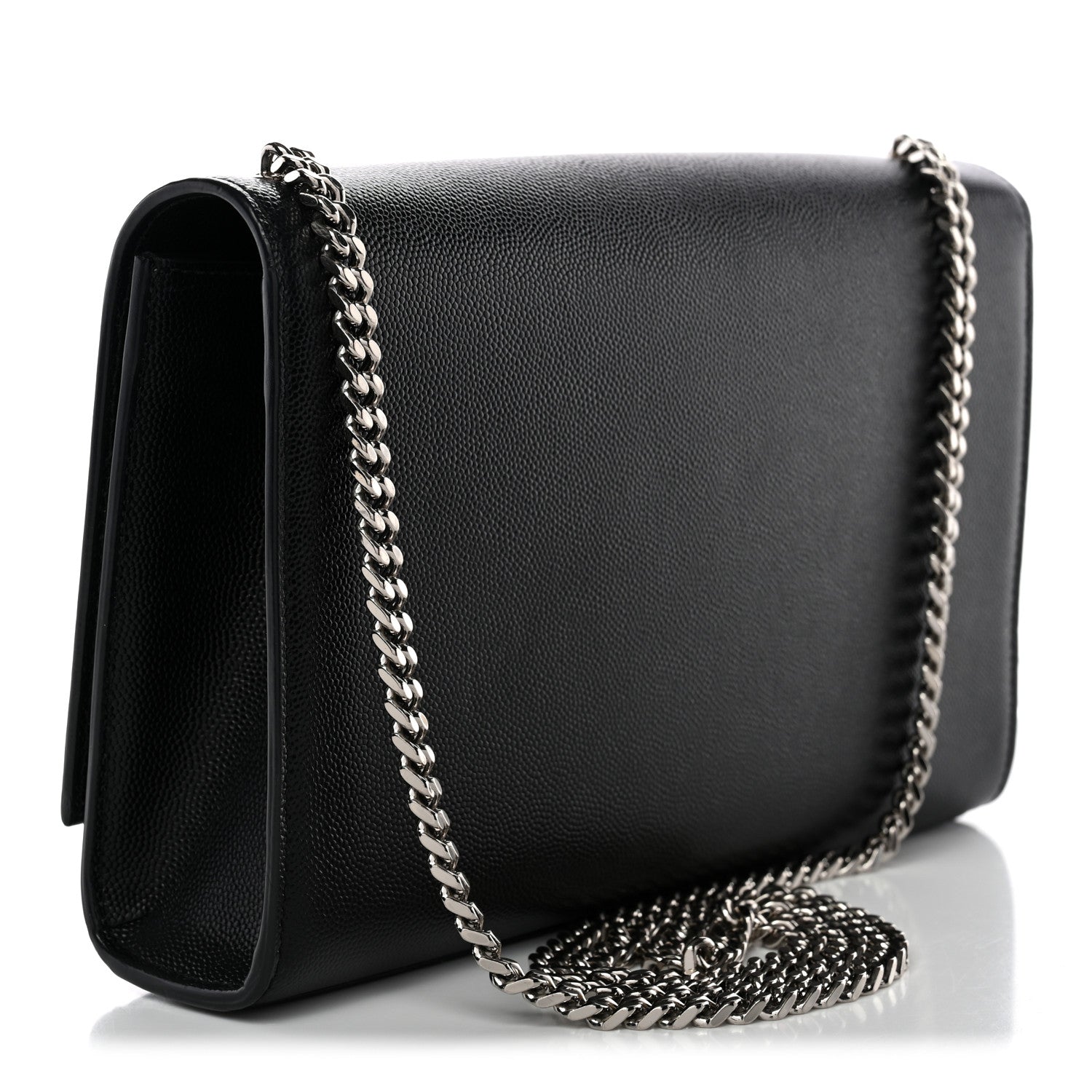 Grain De Poudre Medium Classic Monogram Kate Satchel Black
