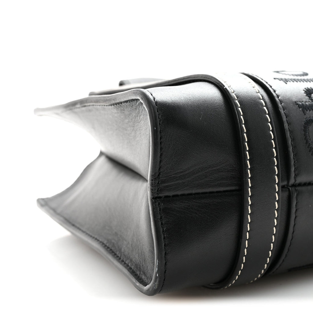 Calfskin Small Woody Tote Black