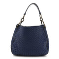 Nappa Intrecciato Small Loop Blue